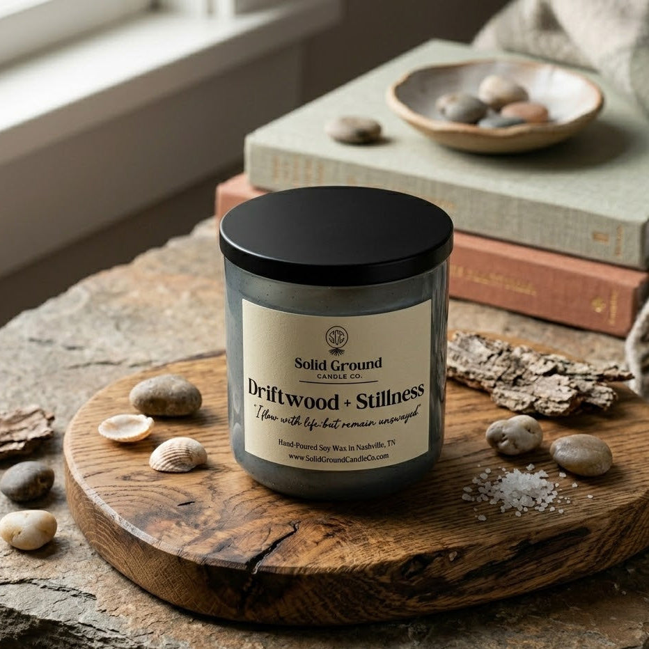 Driftwood + Stillness | Soy Wax Candle - 12oz Tumbler